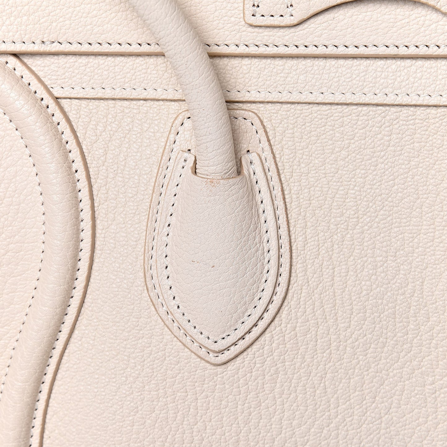 Goatskin Micro Luggage White