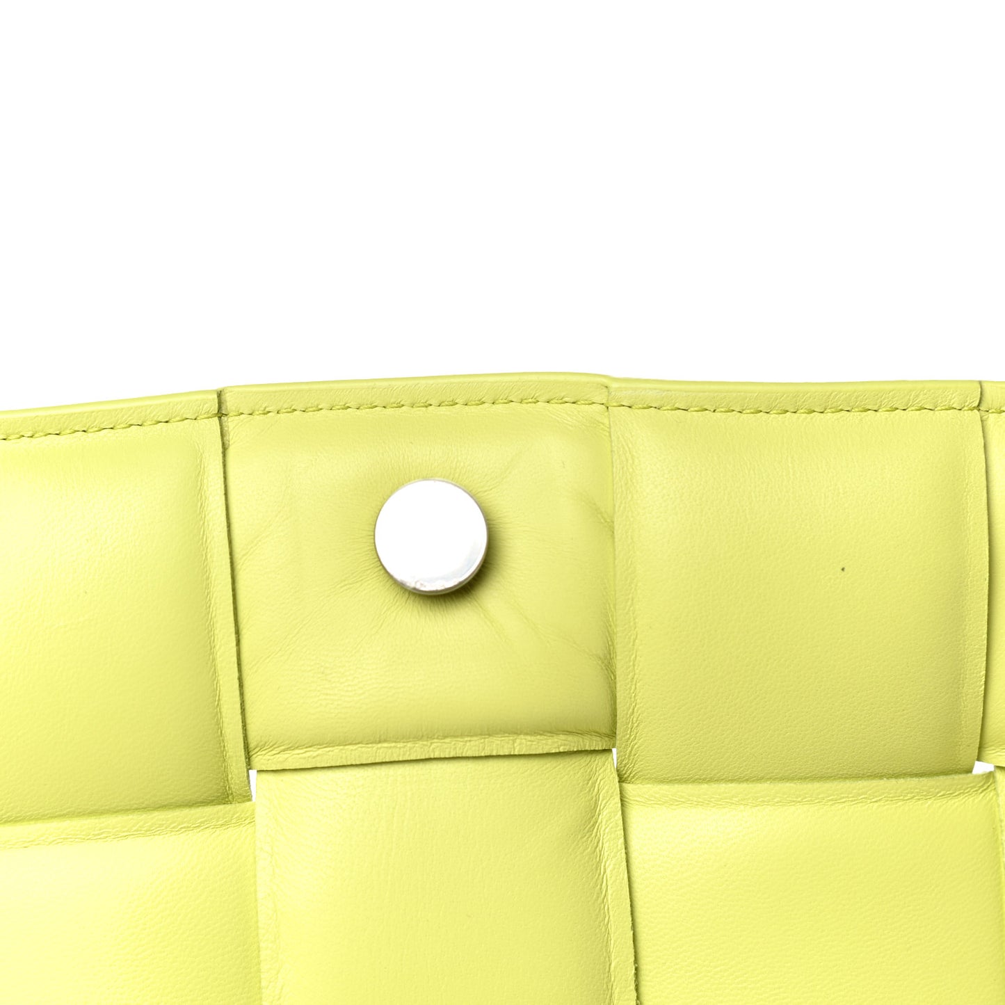 Nappa Maxi Intreccio Padded Cassette Crossbody Bag Seagrass