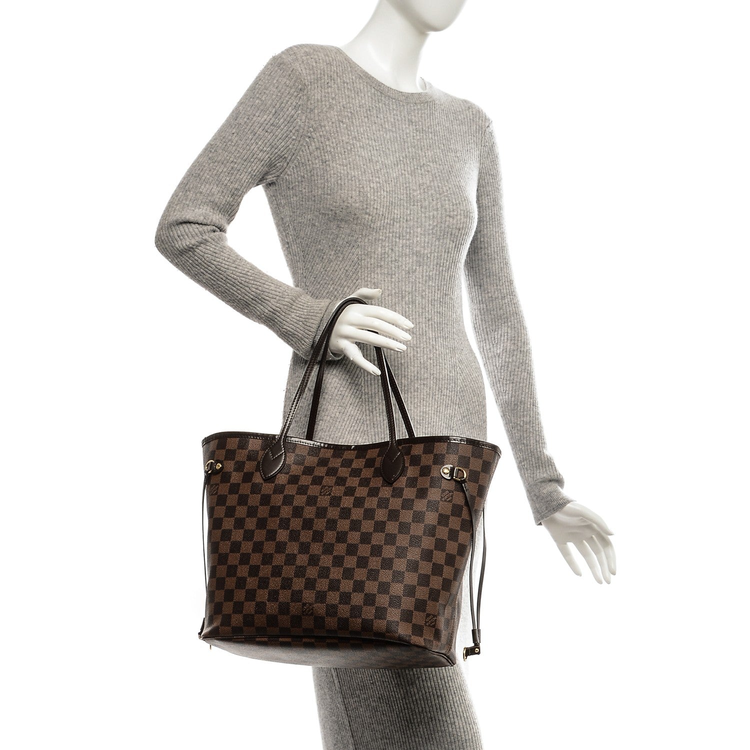 Louis Vuitton Damier Ebene Neverfull MM 2 of 8