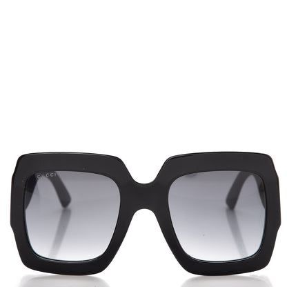 Gucci Square Frame Glitter GG0102S Sunglasses Black 2 of 9