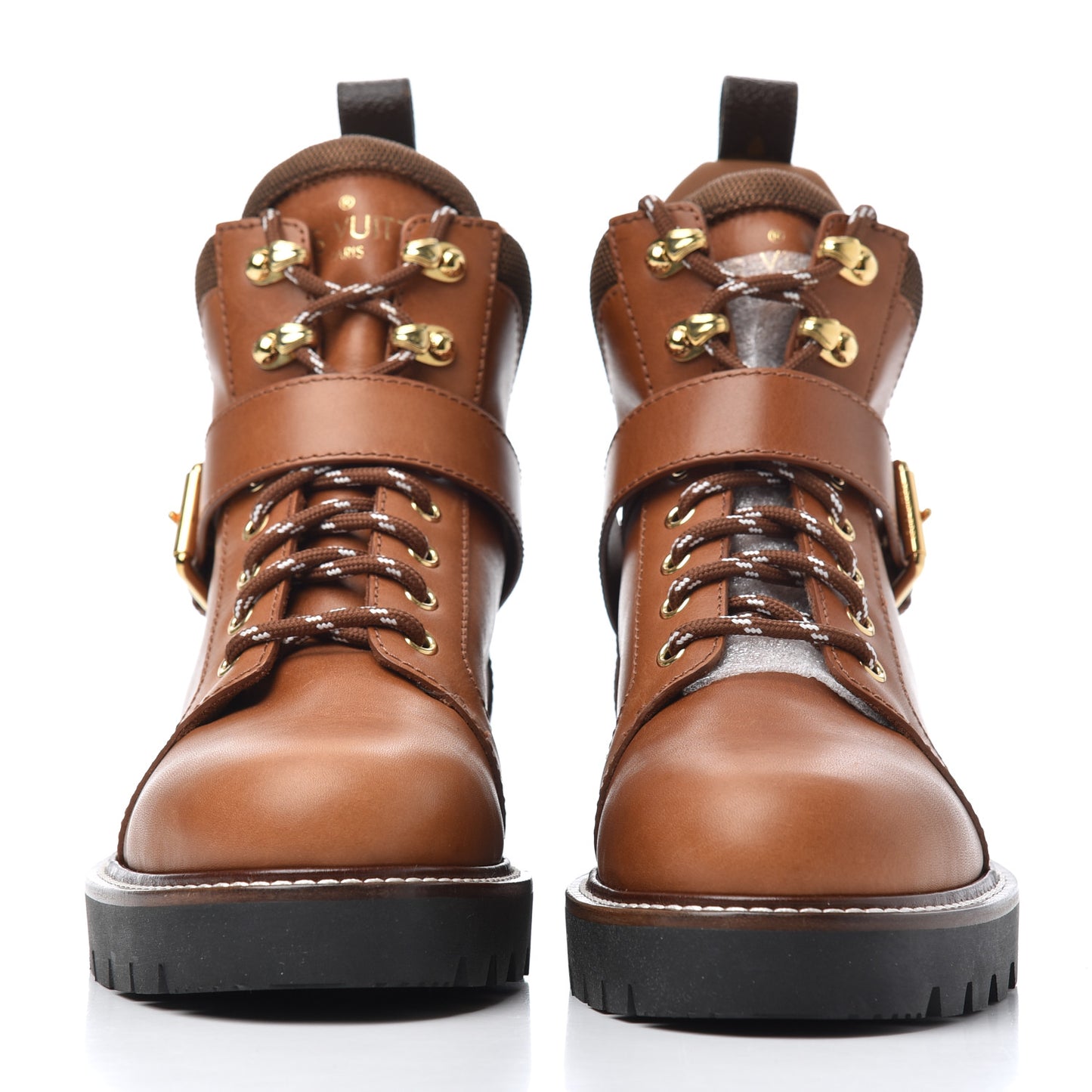 Calfskin Territory Ranger Combat Boots 40 Cognac