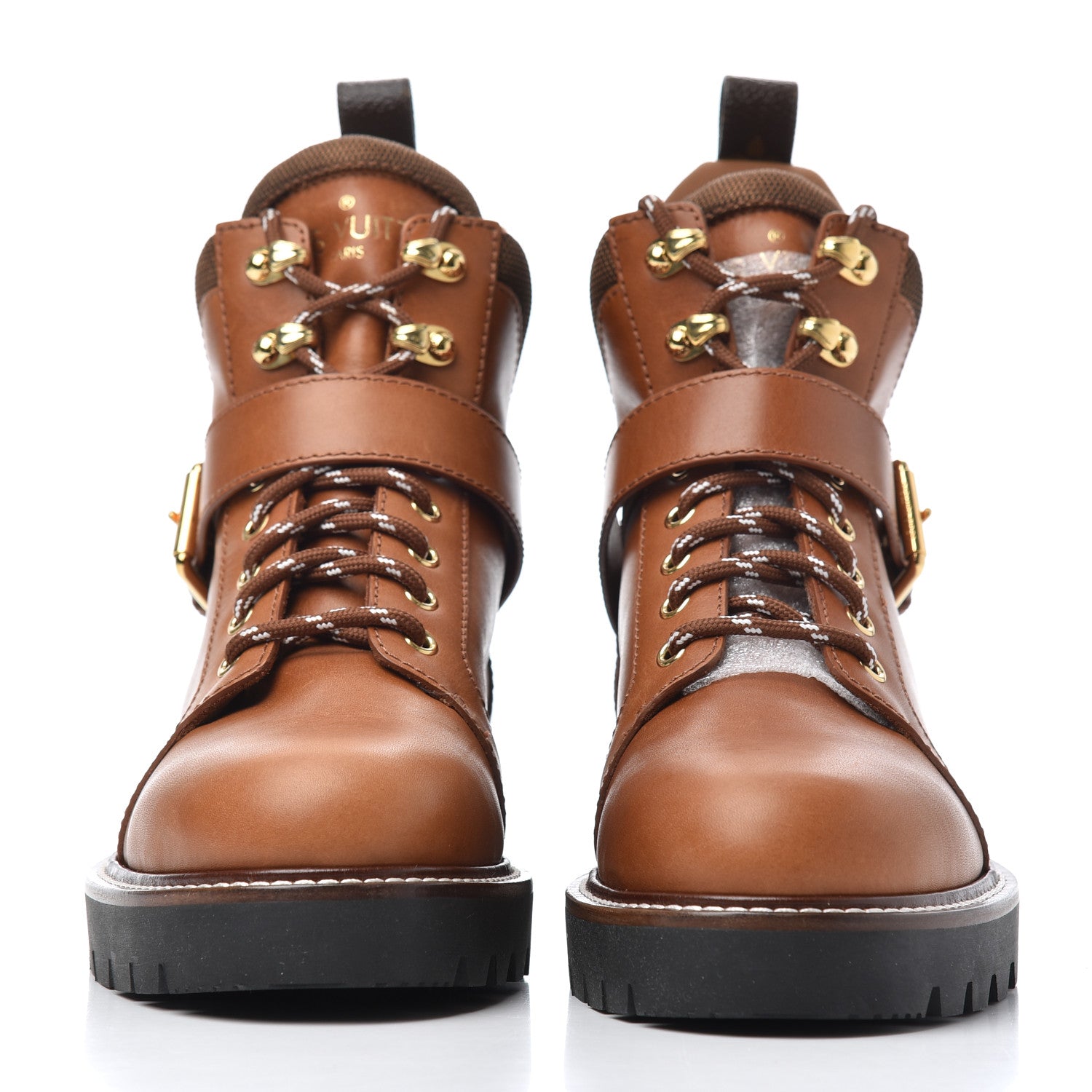 Louis Vuitton Calfskin Territory Ranger Combat Boots 40 Cognac 2 of 13