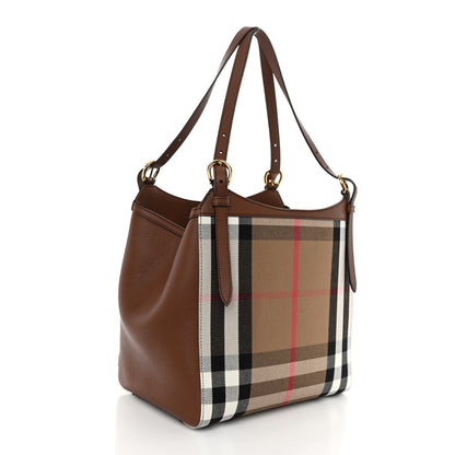 Burberry House Check Small Canterbury Tote Tan 3 of 10
