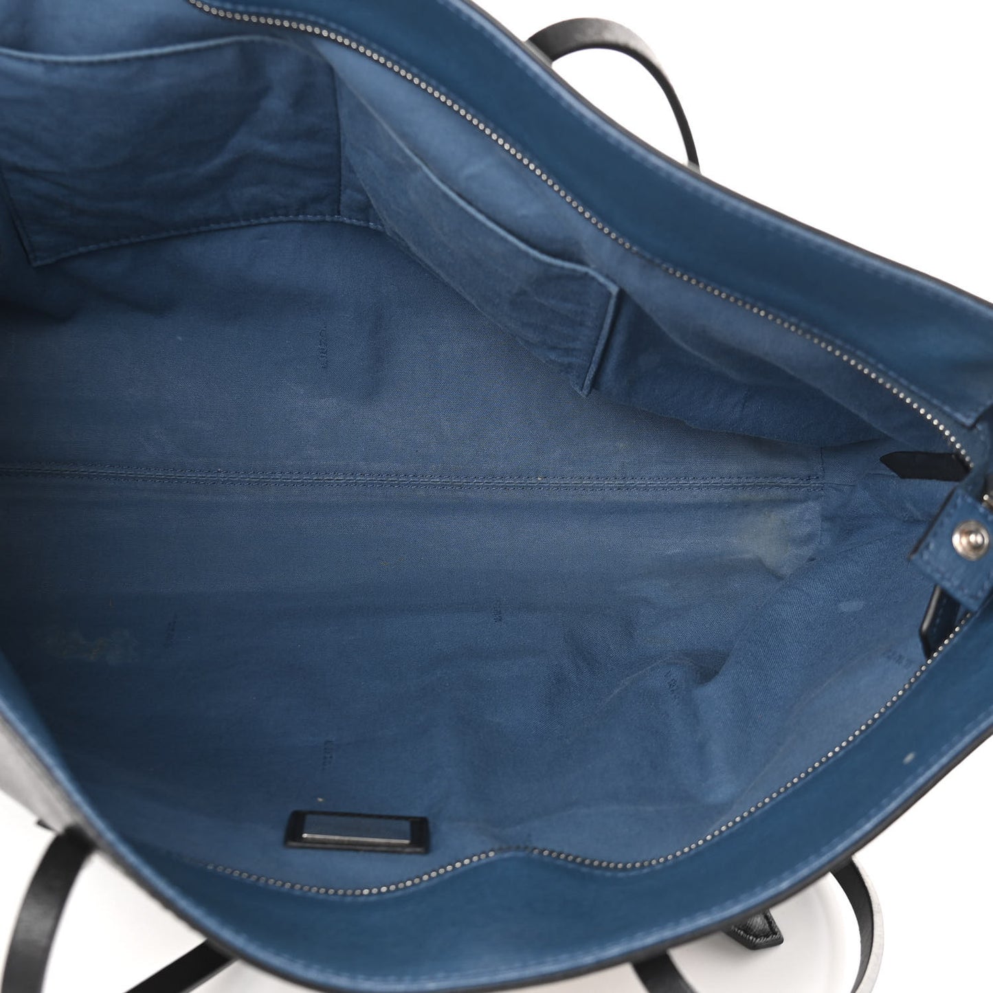 Vitello Elite Cuoio Monster Buggies Medium Roll Tote Black Multicolor Blue Cobalto