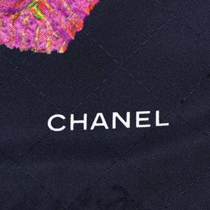 Chanel Silk CC Square Scarf Navy 2 of 10