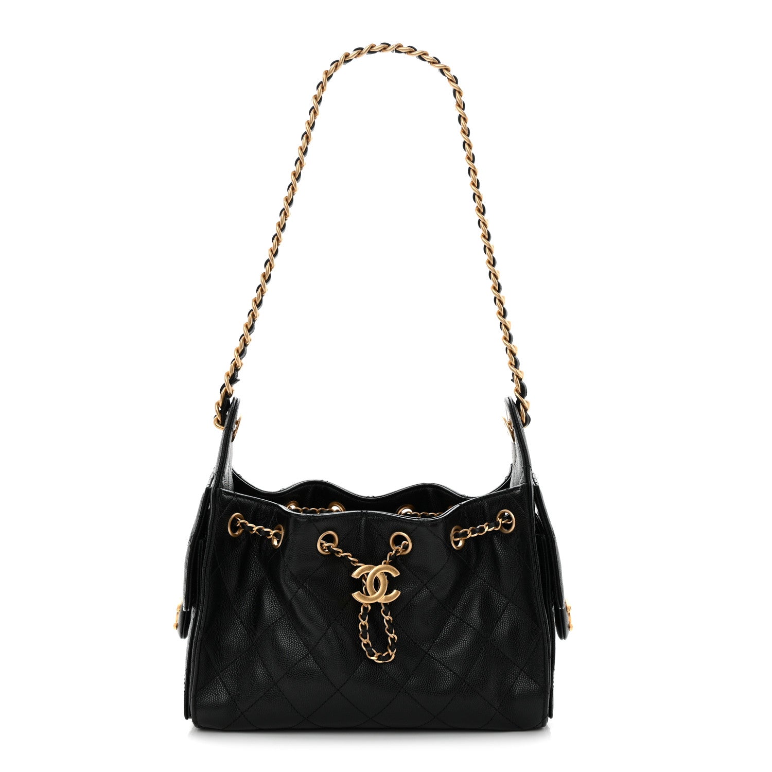 Chanel Caviar Quilted Mini Chanel 25 Handbag Black 1 of 12