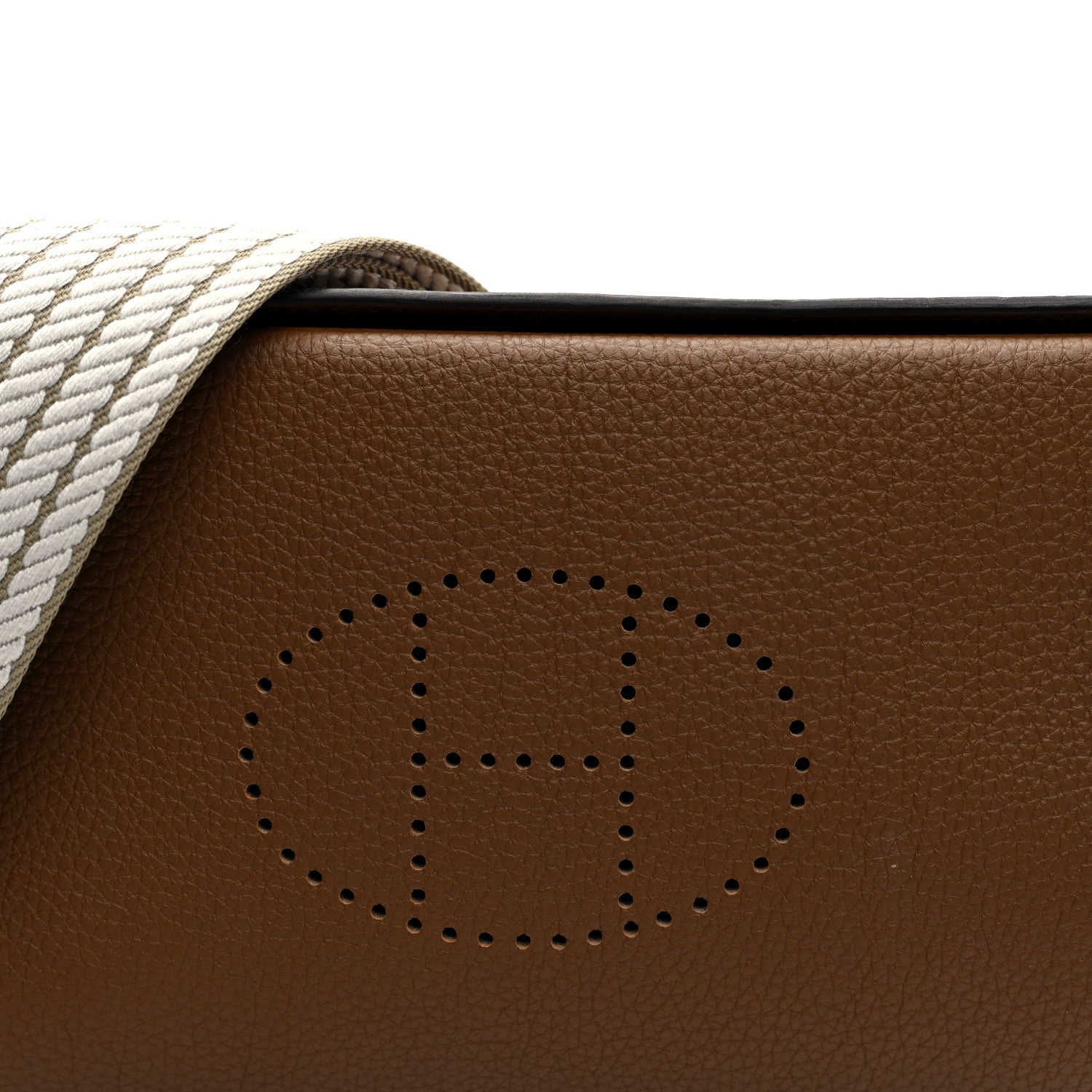 Hermes Togo Sangle Cordage Videpoches Alezan Beige Marfa Gris Pale