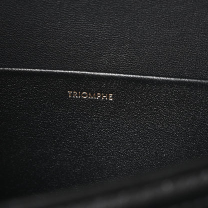 Celine Shiny Calfskin Medium Triomphe Black 7 of 11