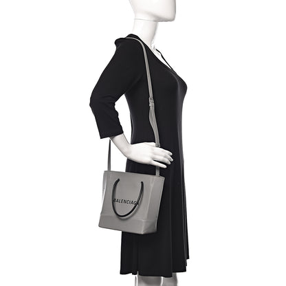 Balenciaga Calfskin Logo XXS Shopping Tote Gris Fossile 2 of 12