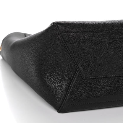 Celine Soft Grained Calfskin Sangle Bucket Bag Black 8 of 10