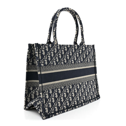 Christian Dior Oblique Medium Book Tote Blue Multicolor 3 of 9