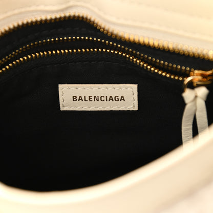 Balenciaga Shearling Nappa Gold Metallic Edge Hardware Mini City Cream 6 of 9