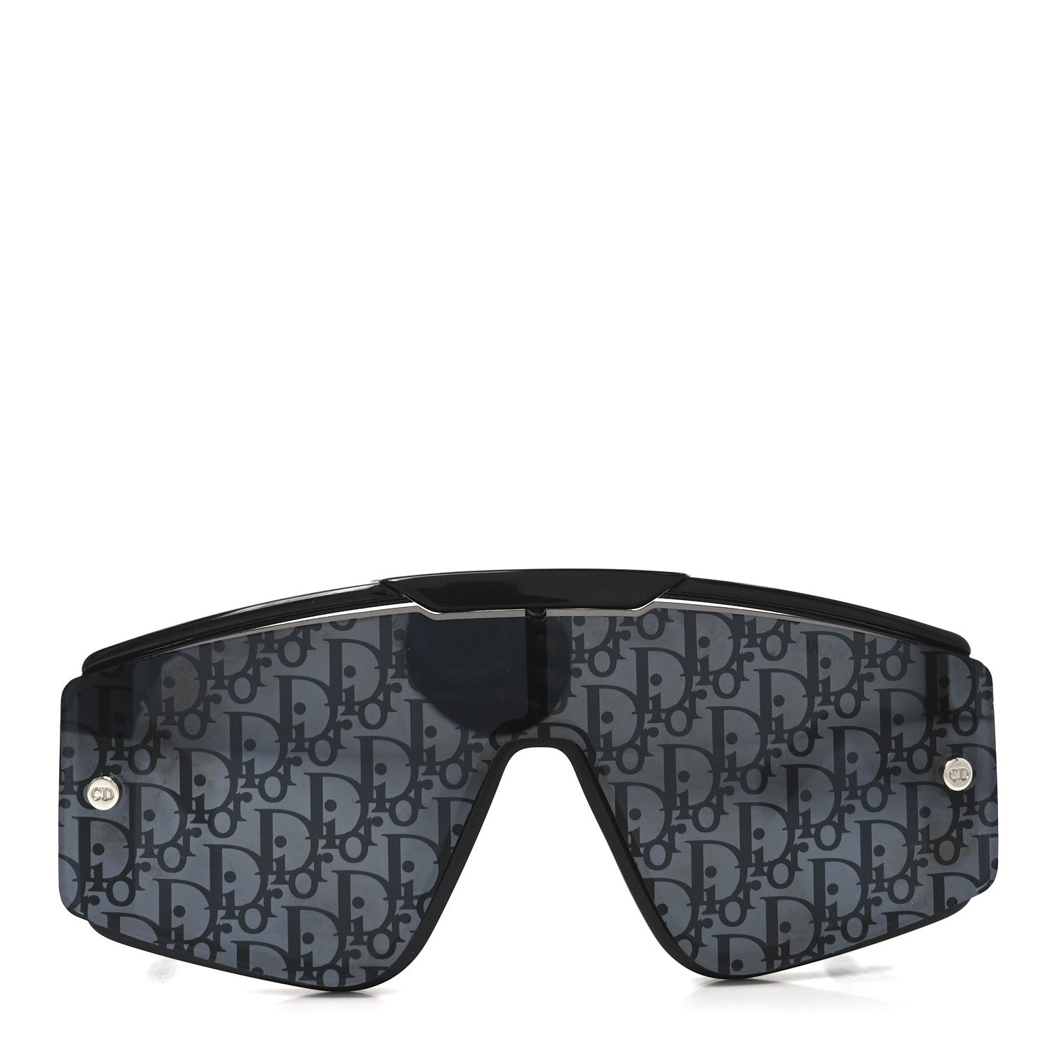 Christian Dior Acetate Diorxtrem MU Oblique Mask Sunglasses Black