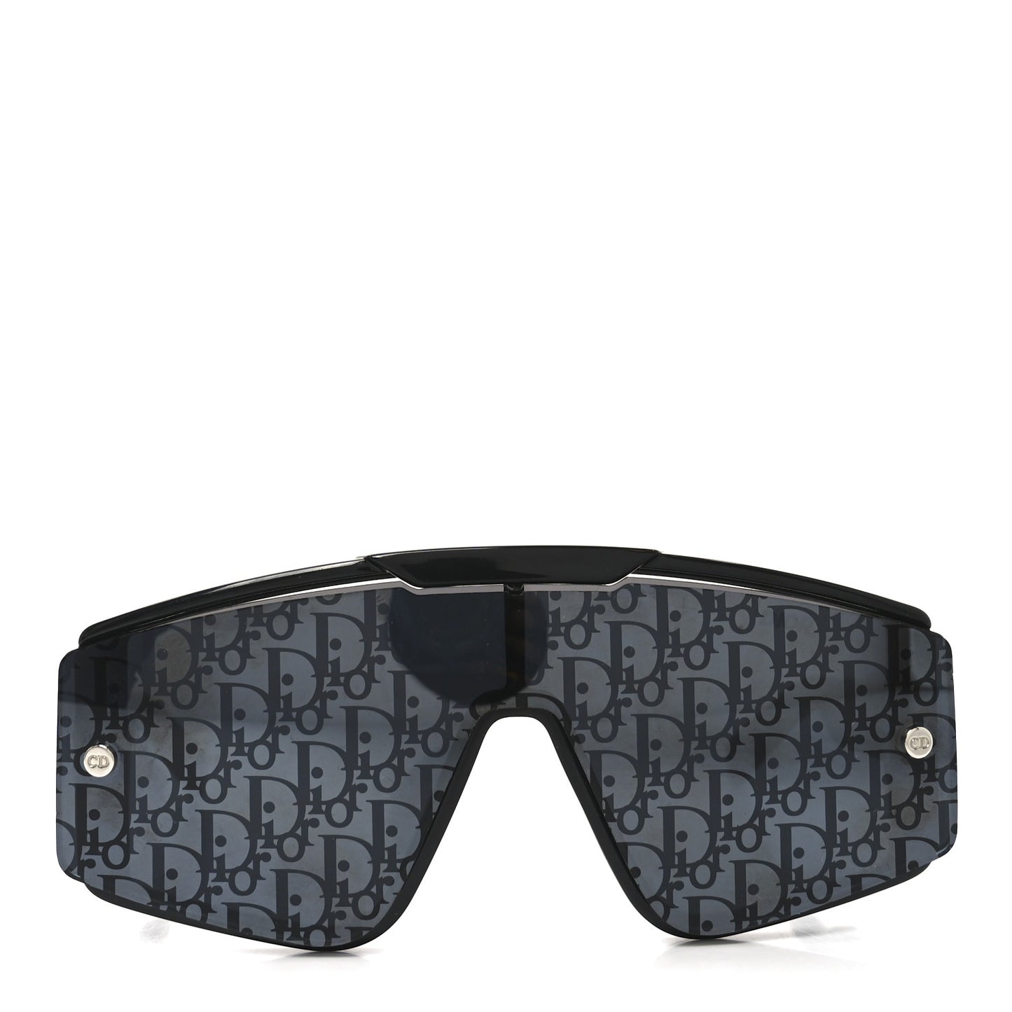 Acetate Diorxtrem MU Oblique Mask Sunglasses Black