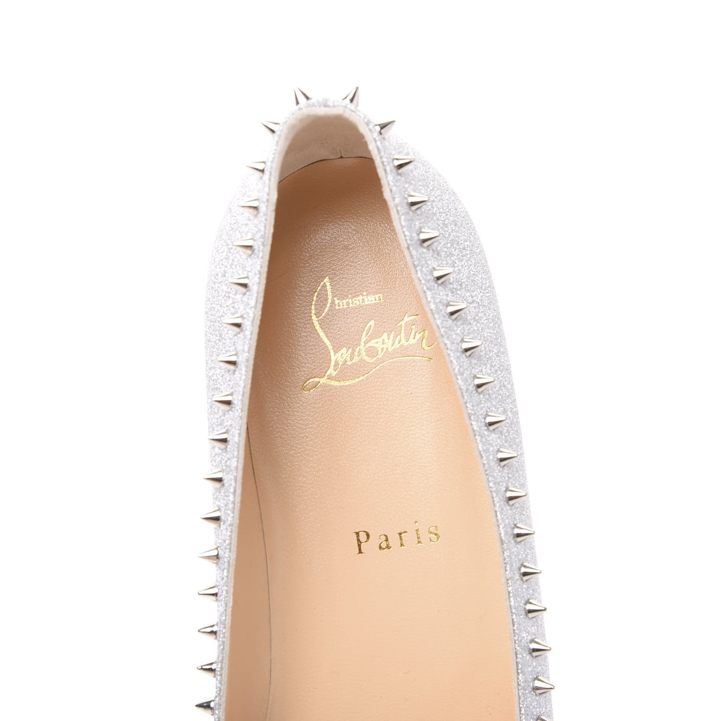 Mini Glitter Anjalina Flats 39.5 Silver