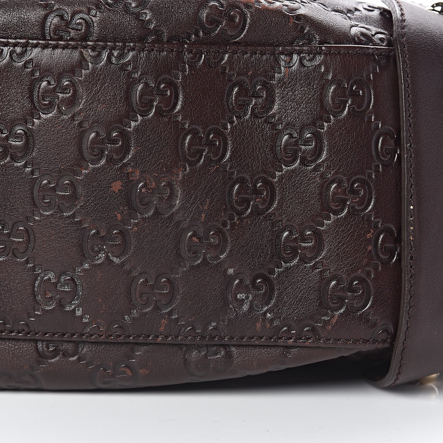 Guccissima Small Pelham Shoulder Bag Chocolate