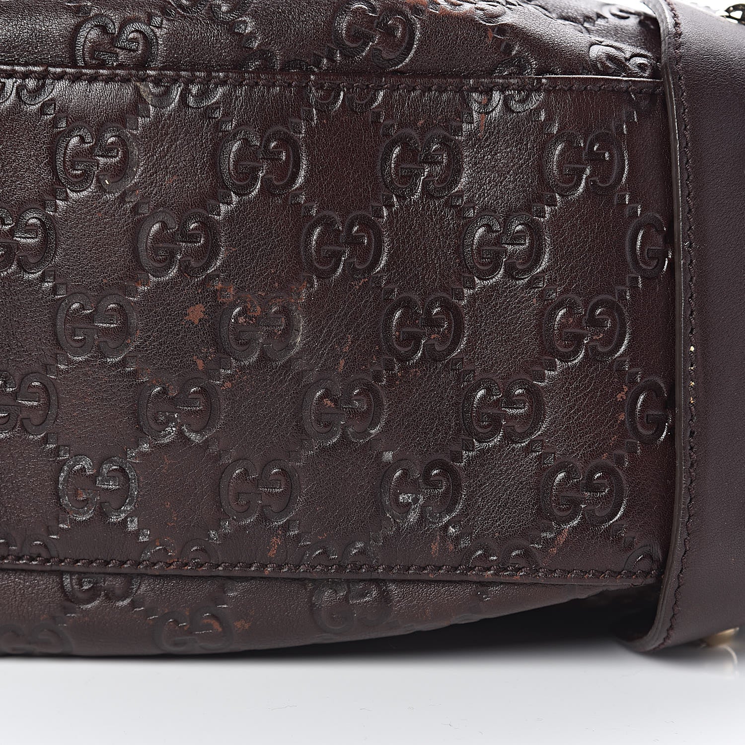 Gucci Guccissima Small Pelham Shoulder Bag Chocolate 11 of 17