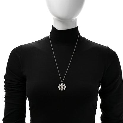 Chanel Crystal Strass Necklace Silver 2 of 5