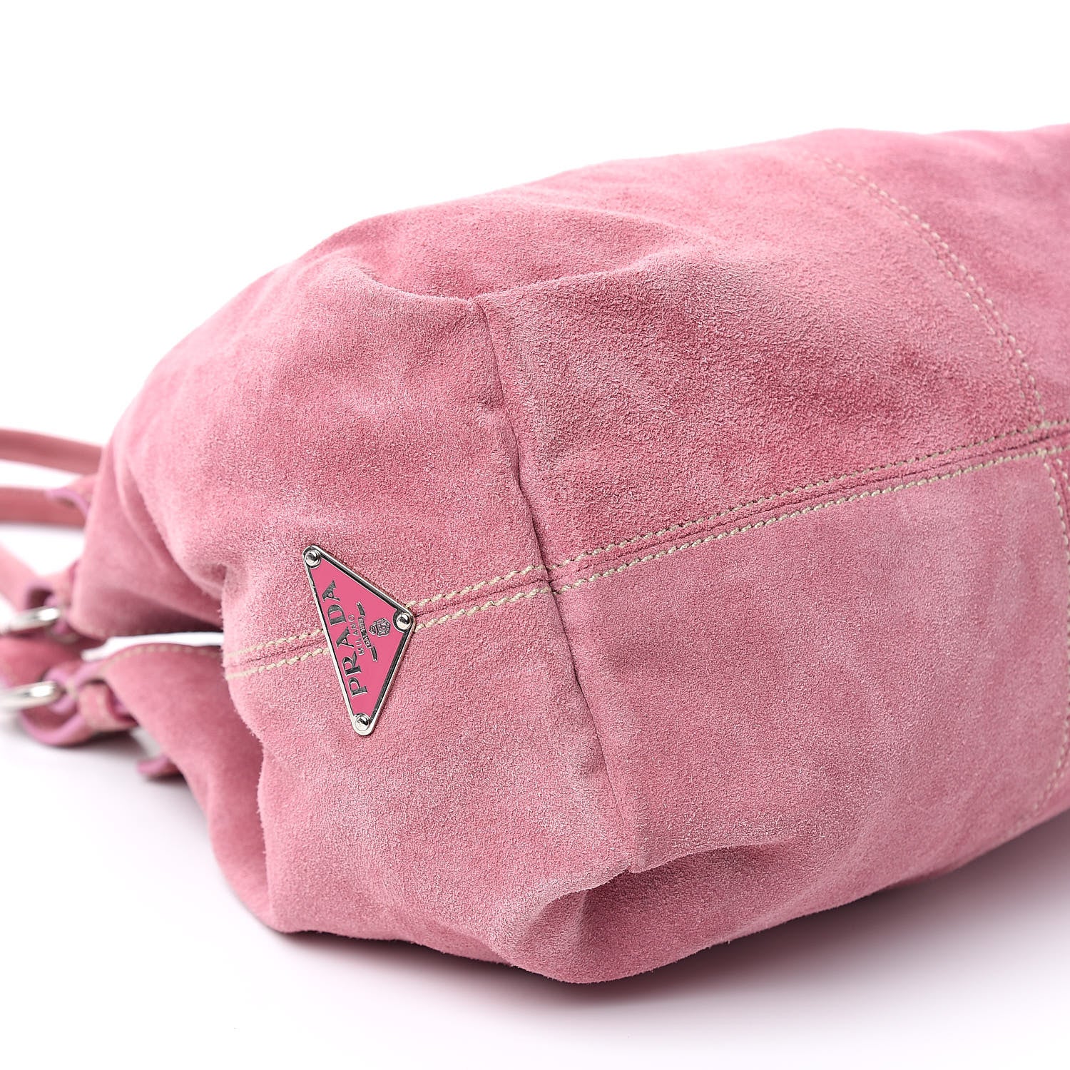 Prada Scamosciato Suede Hobo Pink 8 of 11