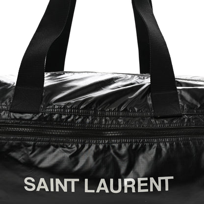 Saint Laurent Nylon Nuxx Ripstop Duffle Black White 6 of 12