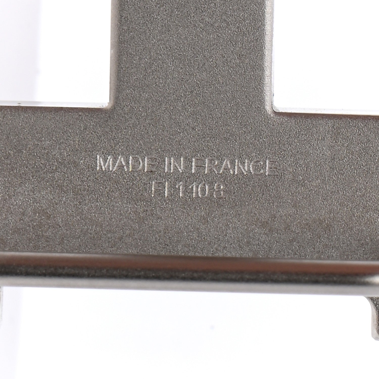 Hermes Palladium Guilloche 32mm H Belt Buckle 4 of 4