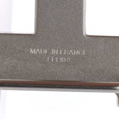 Hermes Palladium Guilloche 32mm H Belt Buckle 4 of 4