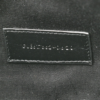 Saint Laurent Grain De Poudre Matelasse Chevron Monogram Envelope Clutch Earth 7 of 9