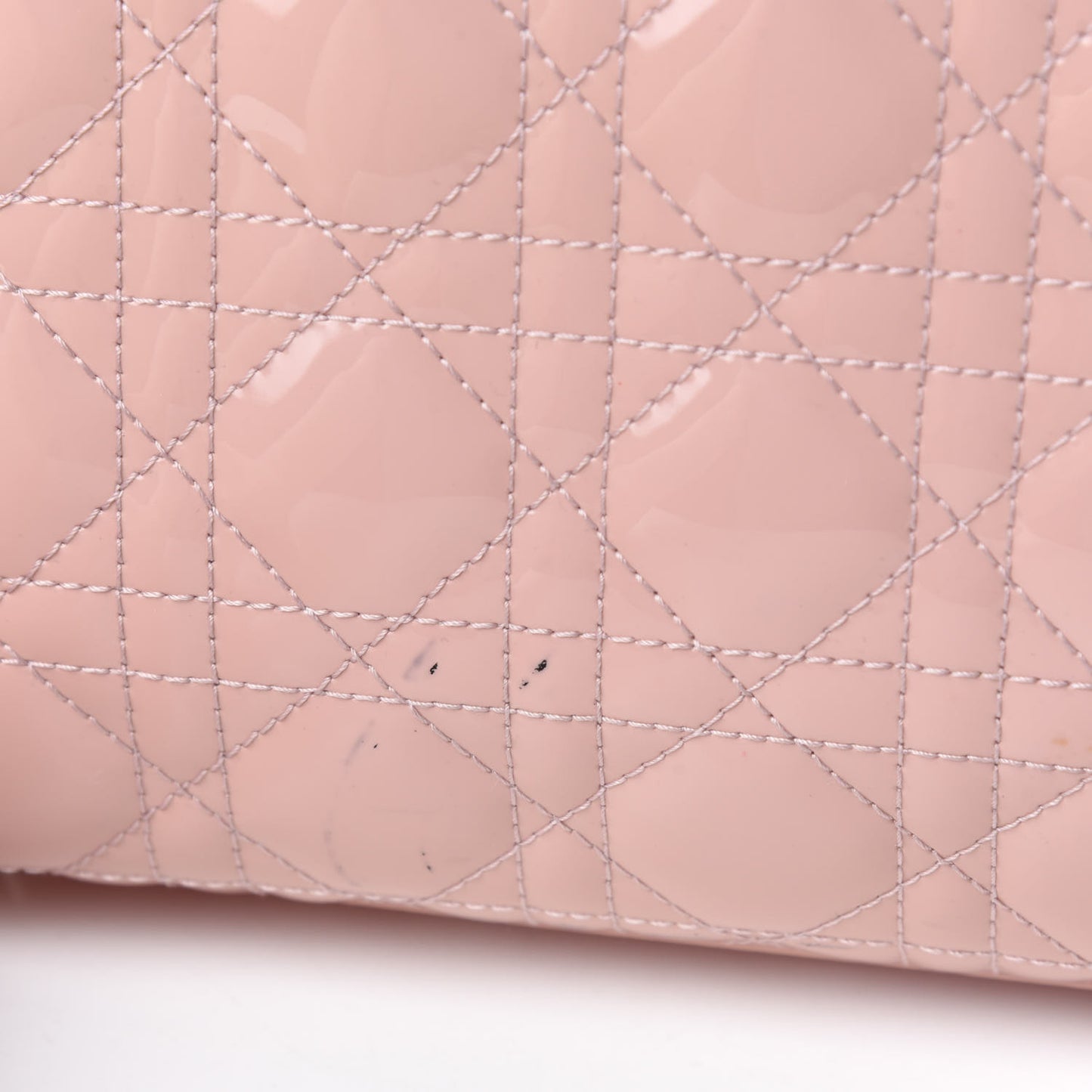 Patent Cannage Large Lady Dior Light Pink