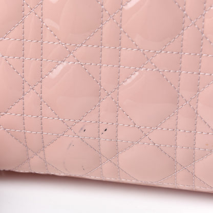 Christian Dior Patent Cannage Large Lady Dior Light Pink 11 of 13