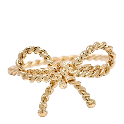 Tiffany 18K Yellow Gold Twist Bow Ring 52 6 1 of 4