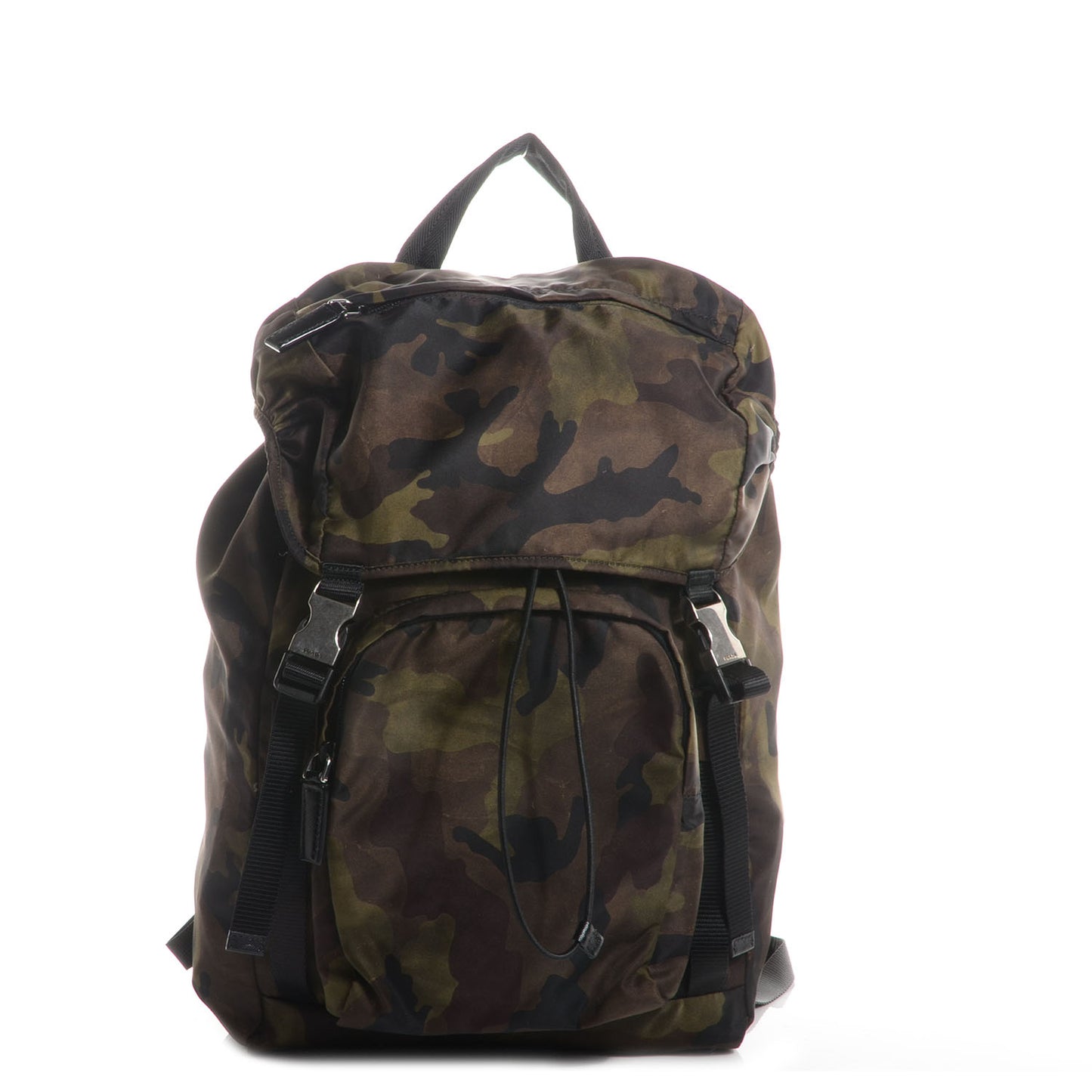 Nylon Camouflage Double Buckle Backpack Mimetico