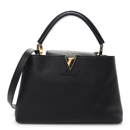 Louis Vuitton Taurillon Capucines PM Black 1 of 8