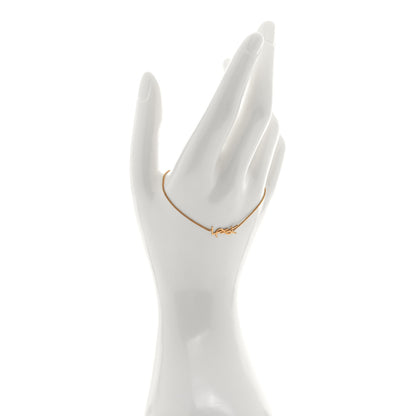 Saint Laurent Brass Monogram Charm Bracelet Rose Gold 3 of 11