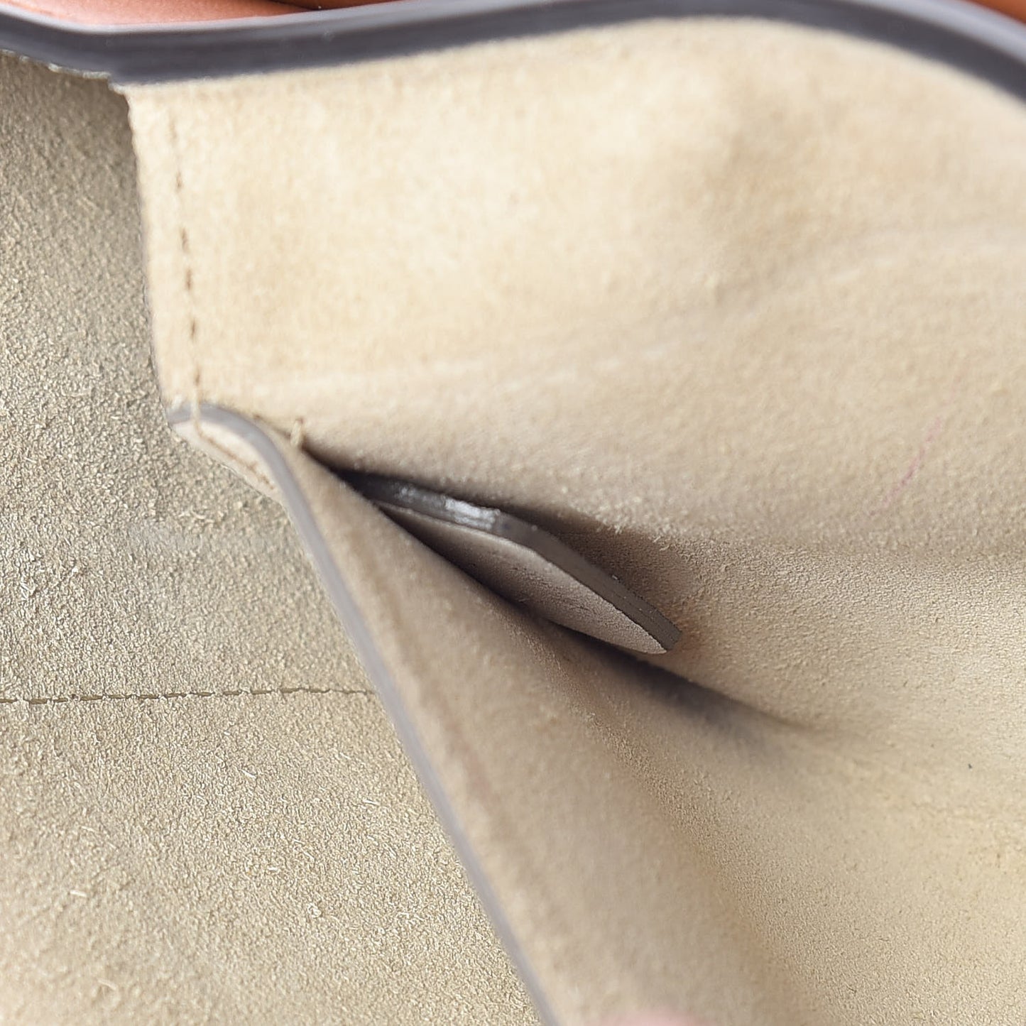 Suede Calfskin Small Faye Shoulder Bag Tobacco