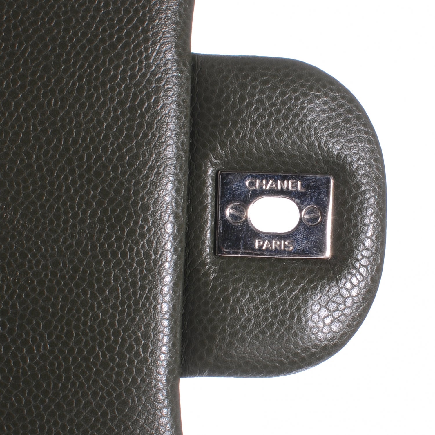 Chanel Caviar Maxi Double Flap Dark Green 6 of 8