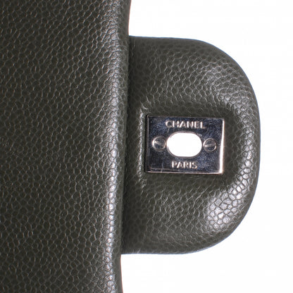 Chanel Caviar Maxi Double Flap Dark Green 6 of 8