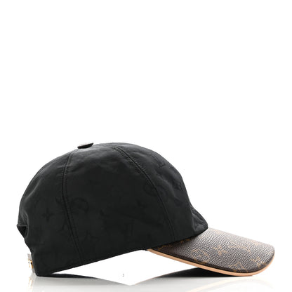 Louis Vuitton Polyester Silk Monogram LV Get Ready Cap M Black 6 of 10