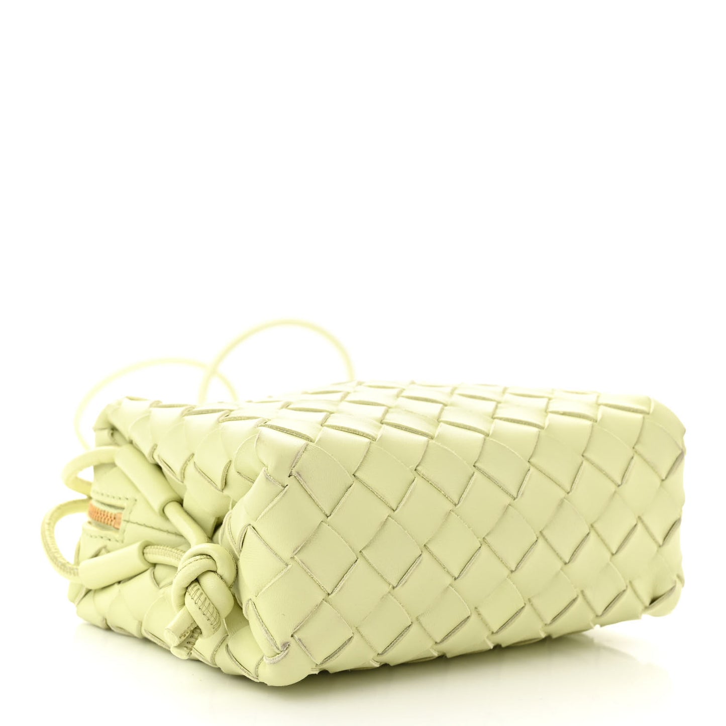 Nappa Intrecciato Mini Loop Camera Bag Lemon Washed