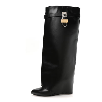 Givenchy Calfskin Shark Lock Pant Boots 41 Black 1 of 8