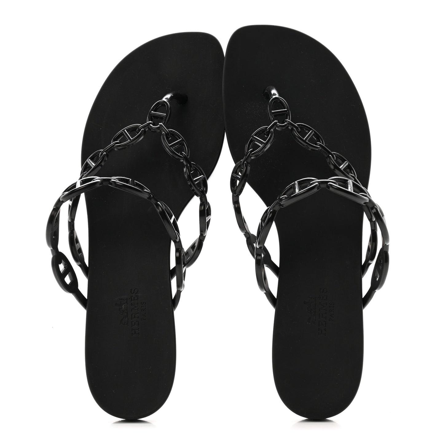 Rubber Chaine d'Ancre Island Sandals 39 Black
