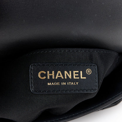 Chanel Calfskin Quilted Top Handle Flap Black 6 of 11