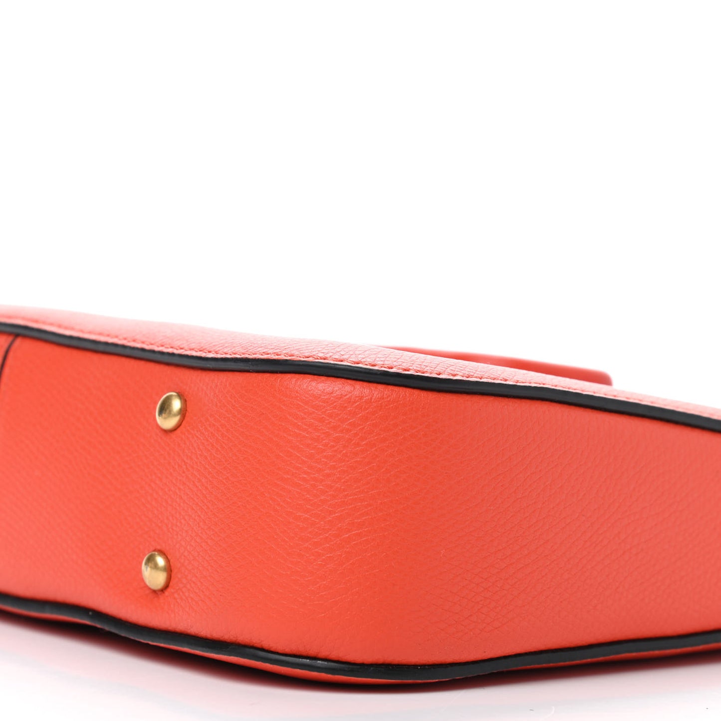 Grainy Calfskin VSling Hobo Bag Orange Red