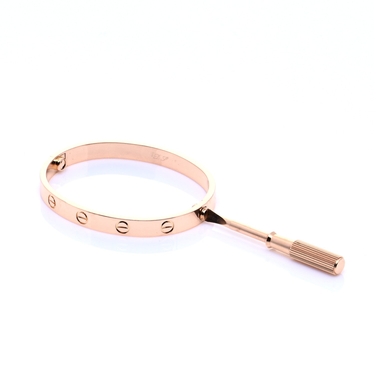 Cartier 18K Pink Gold LOVE Bracelet 16 7 of 8