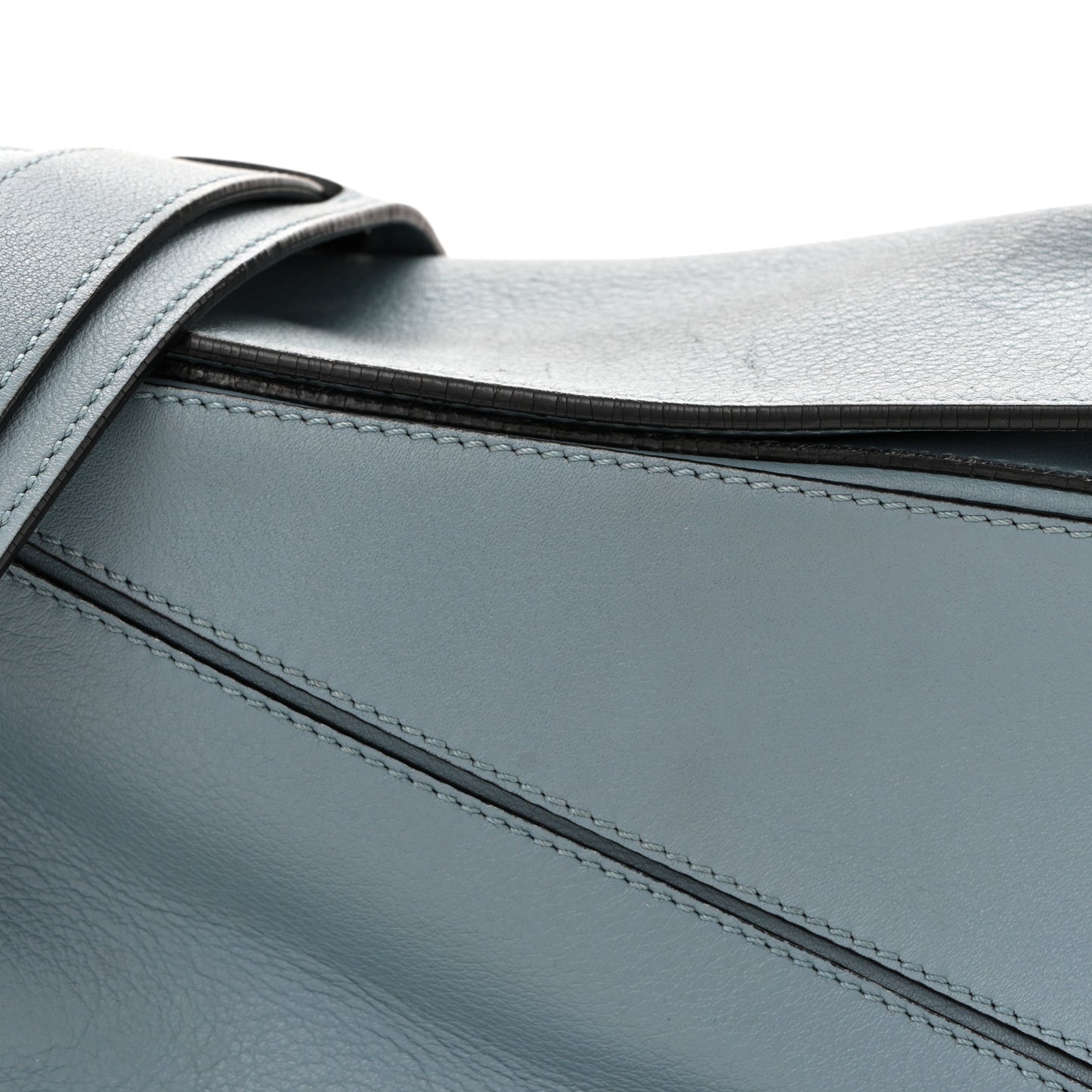 Calfskin Small Puzzle Bag Stone Blue