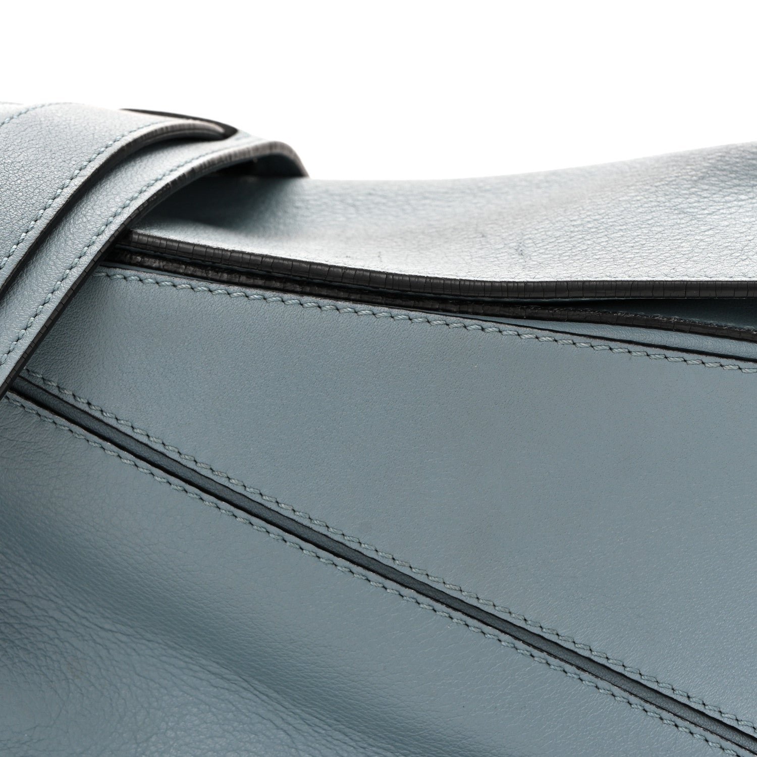 Loewe Calfskin Small Puzzle Bag Stone Blue 8 of 15