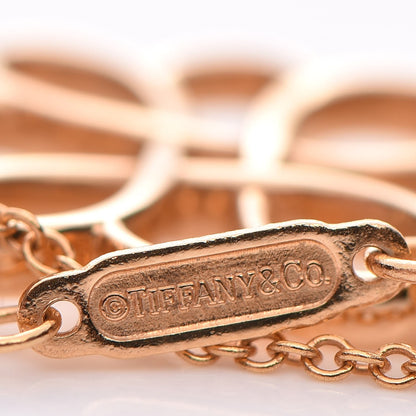 Tiffany 18K Rose Gold Knot Key Pendant Necklace 5 of 8