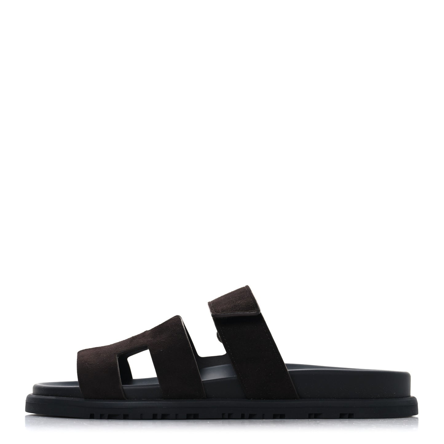 Suede Goatskin Womens Chypre Sandals 37 Marron Ebene