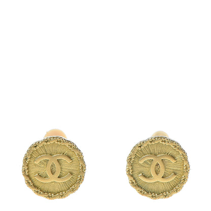 Chanel CC Starburst Clip On Earrings Gold 1 of 4