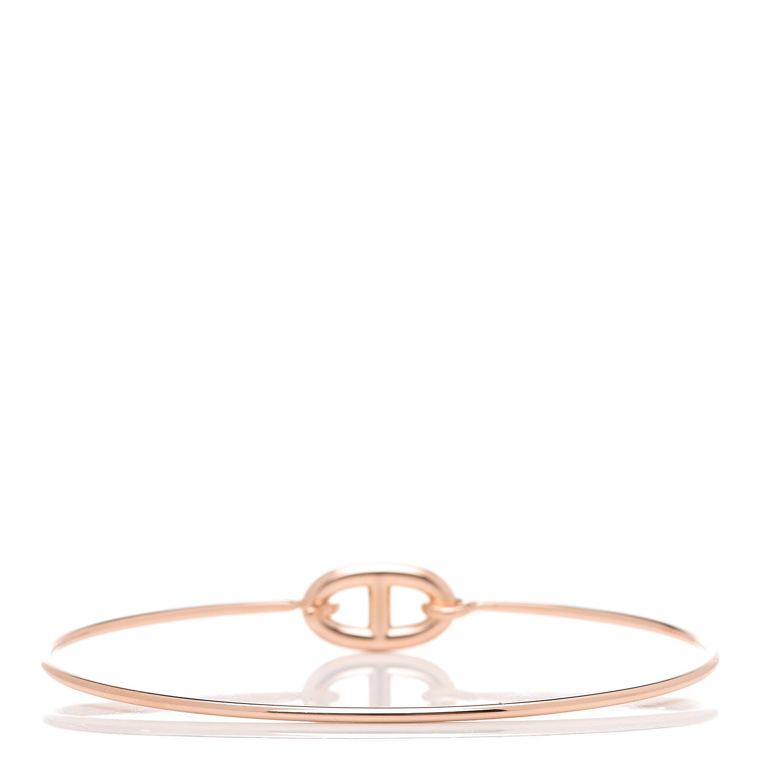 Hermes 18K Rose Gold PM Ronde Chaine d'Ancre Bracelet SH 3 of 6