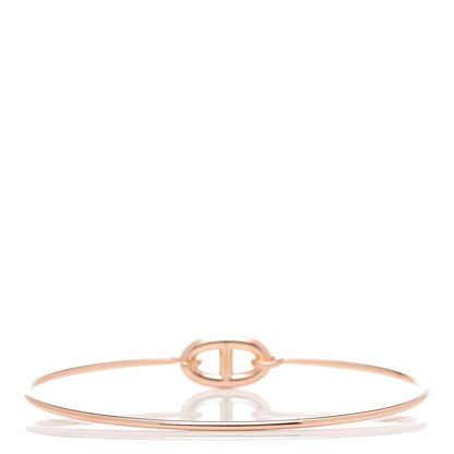 Hermes 18K Rose Gold PM Ronde Chaine d'Ancre Bracelet SH 3 of 6